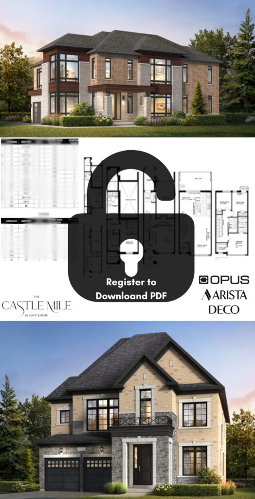 floor plans and price list of the castle homes in castlemore